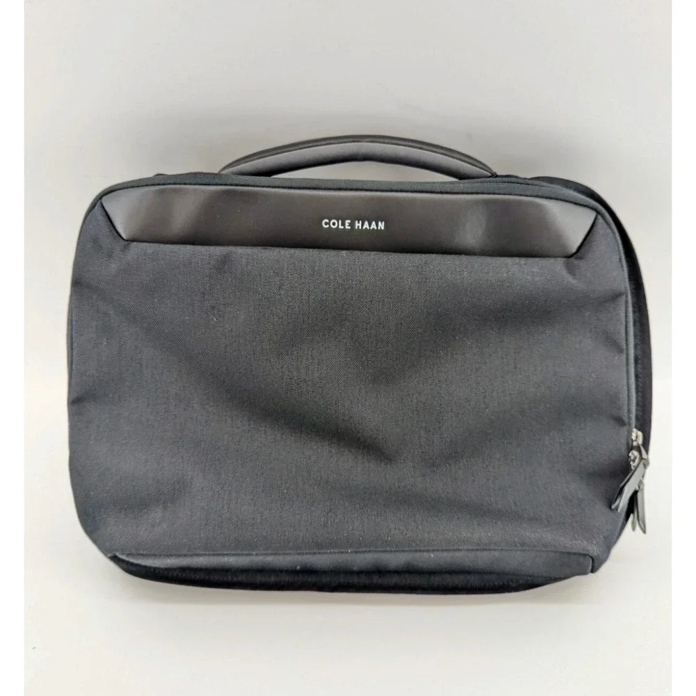 Cole Haan ZERØGRAND Attache Case Black Laptop Briefcase Work Business Bag